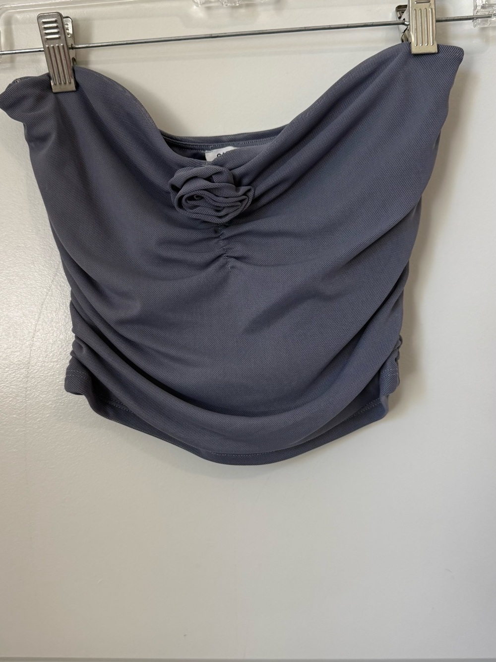 Garage Strapless Ruched Camisole with Rosette - Size Small